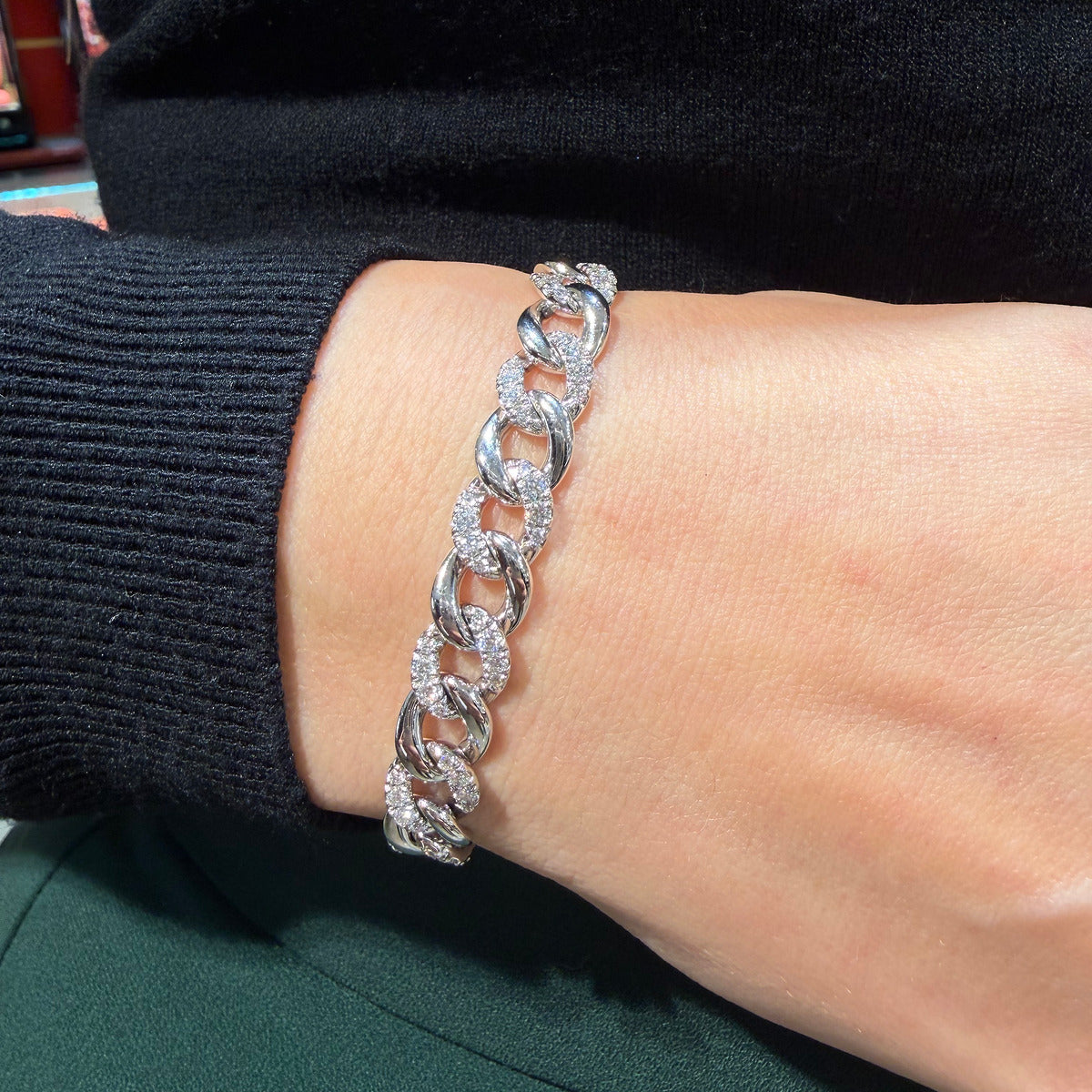Like Regular Full Pavè White Gold Bracelet - TO BE REVIEWED
