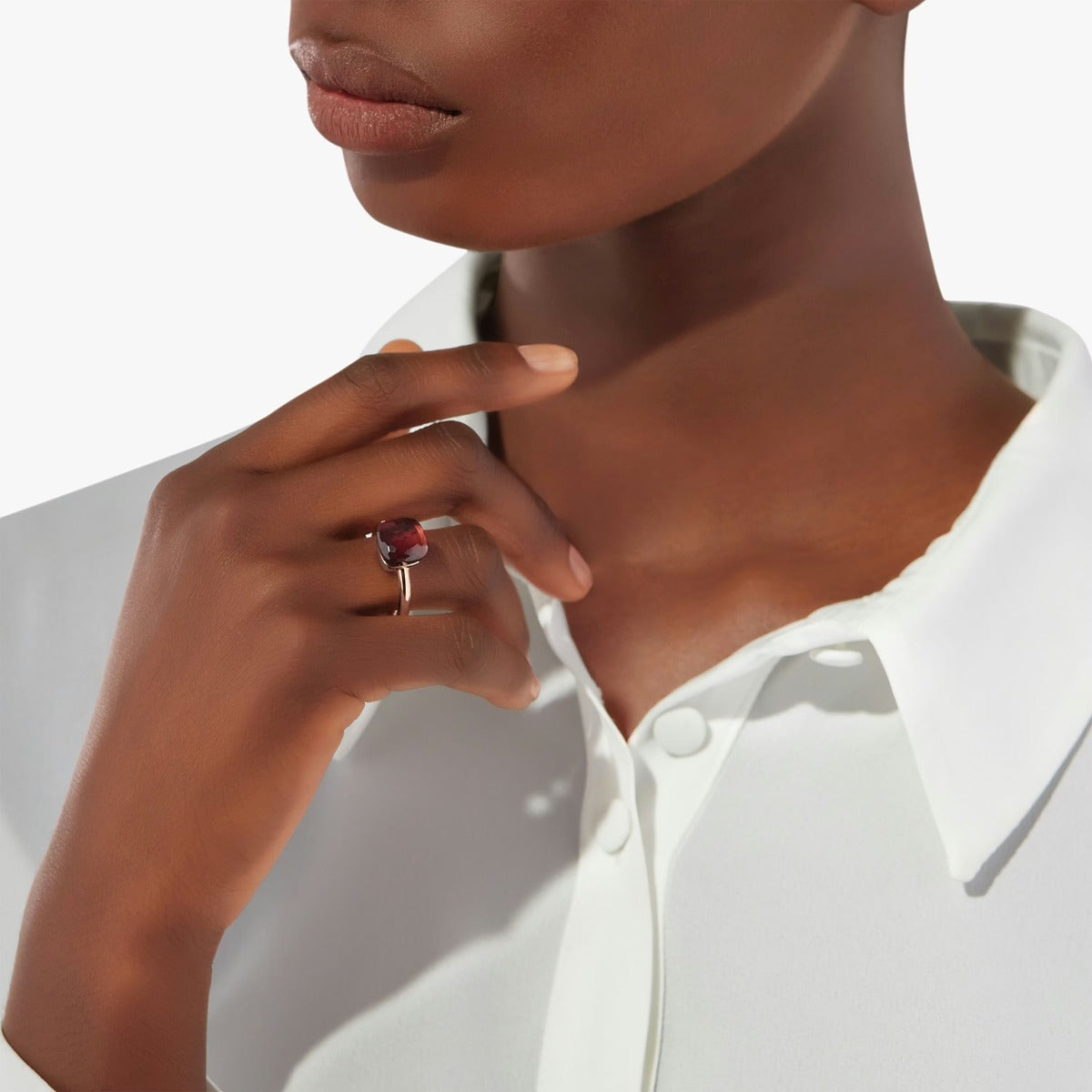 Nude Ring Toi et Moi London Blue Topaz