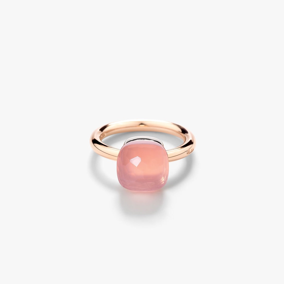 Anello Nudo Classic Quarzo Rosa