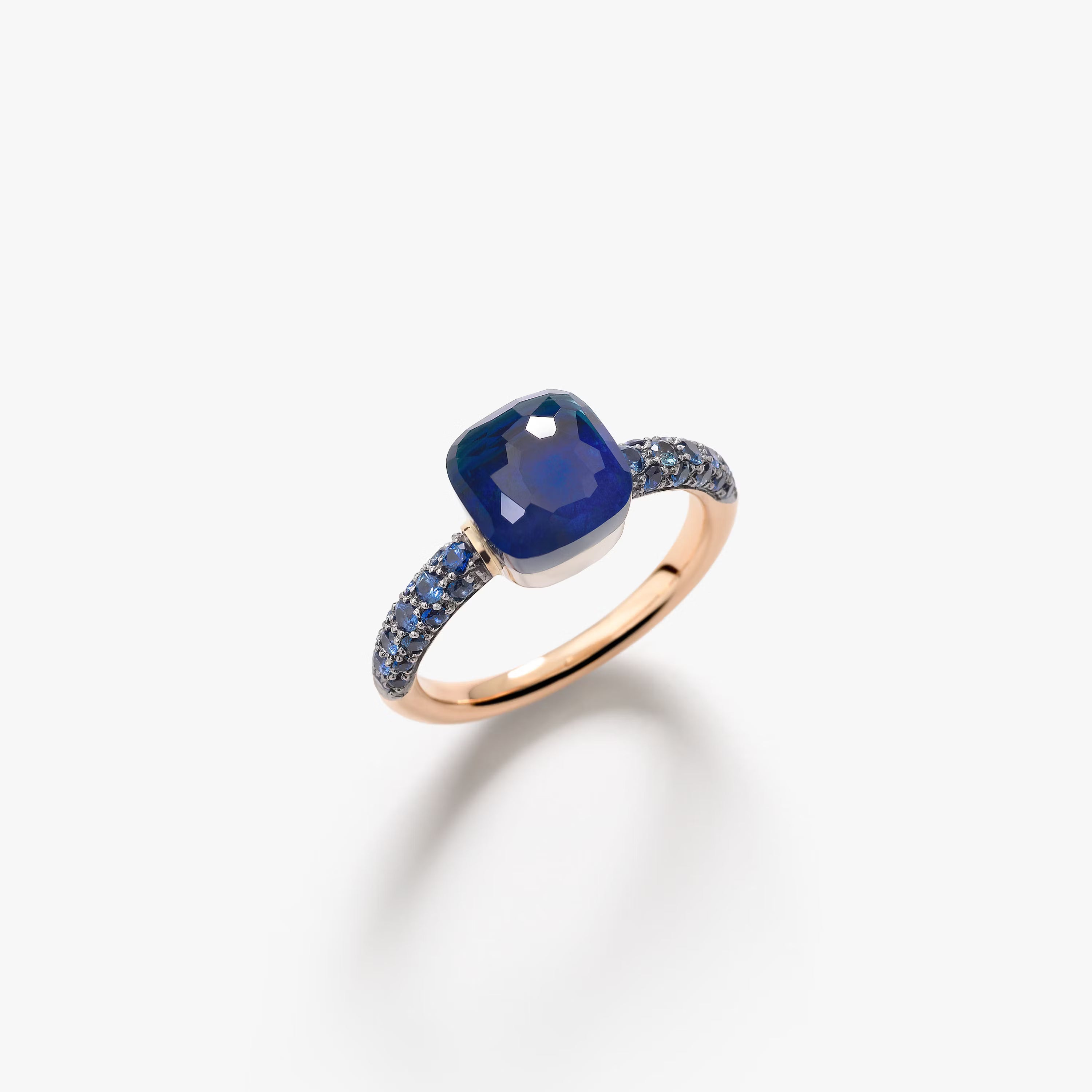 Anello Nudo Petit Topazio Blu London
