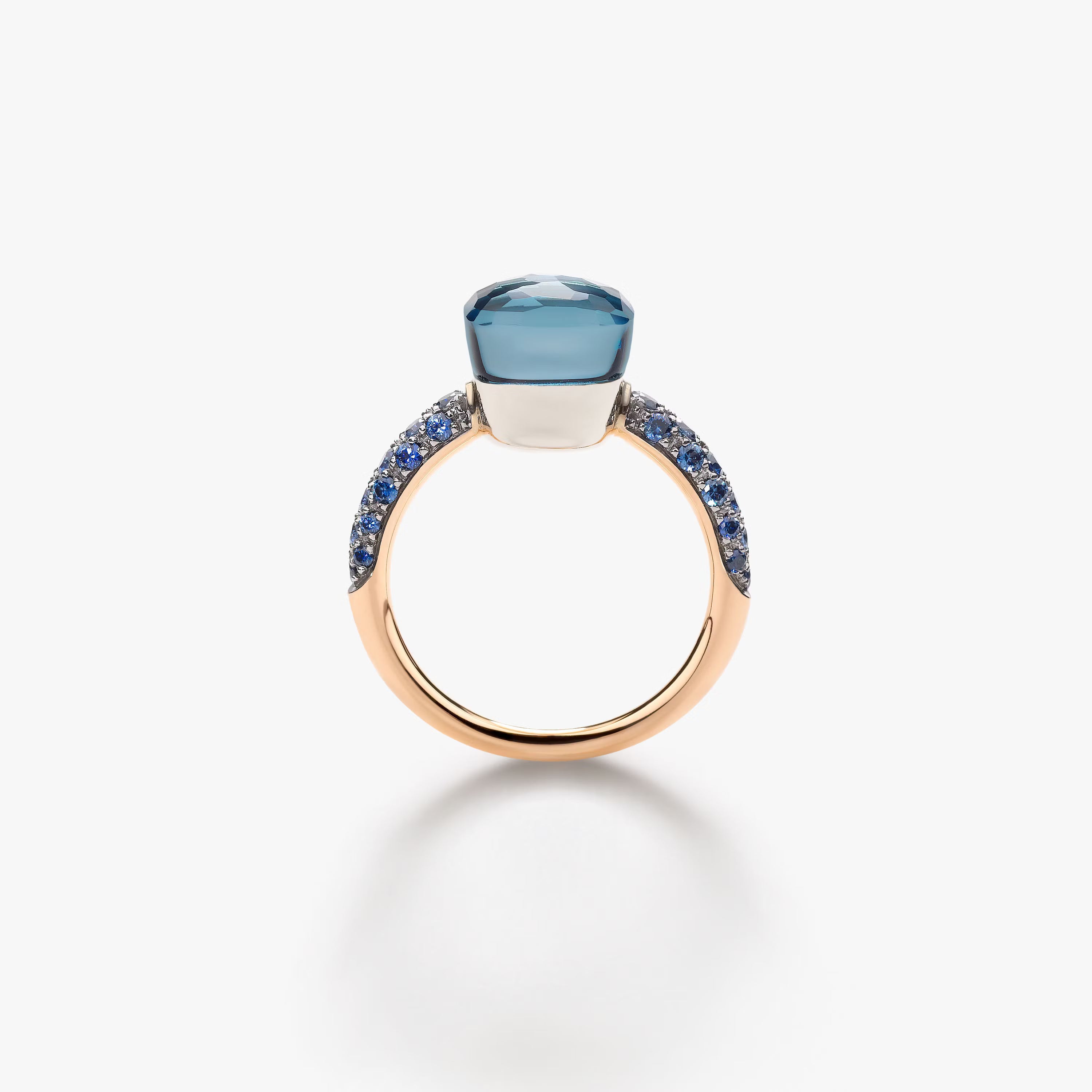 Nude Ring Toi et Moi London Blue Topaz