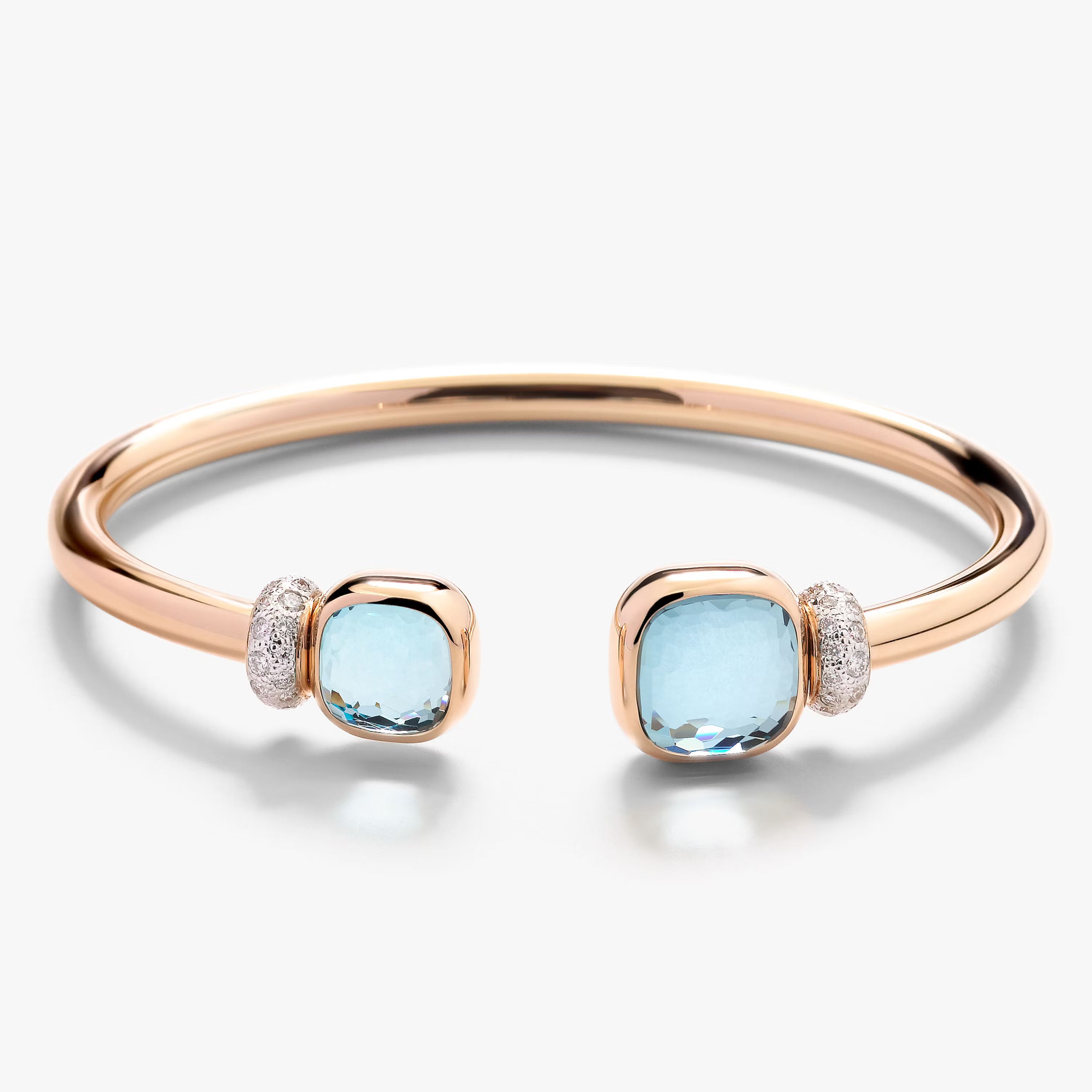 Pom Pom Dot Bracelet in White and Grey Mother of Pearl