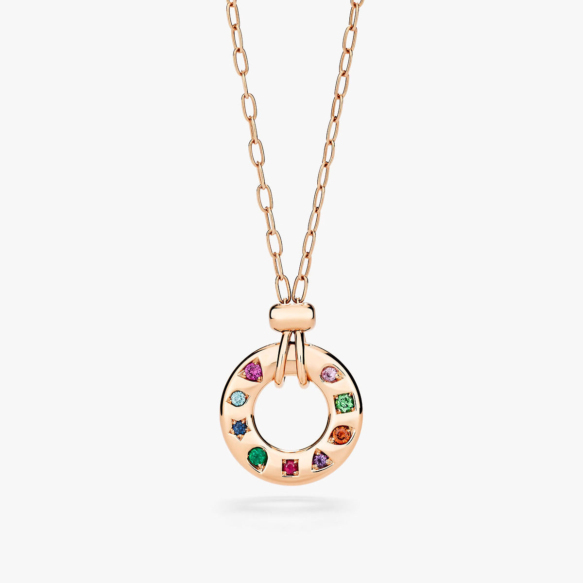 Pom Pom Dot Necklace in White and Grey Mother of Pearl