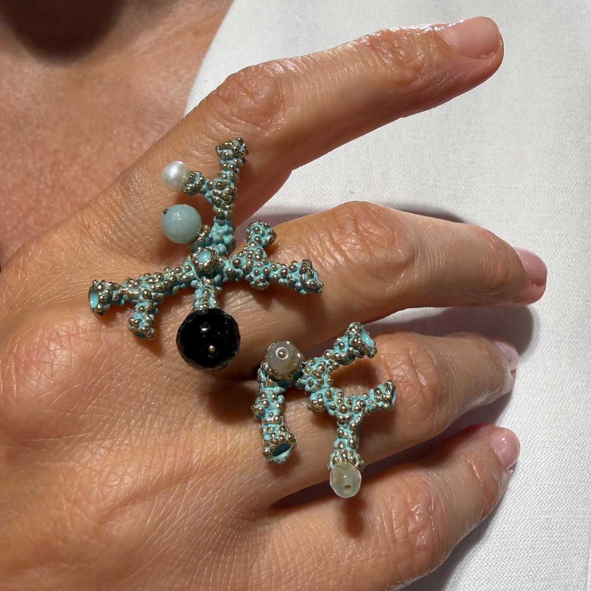 Anello Corallo Portofino