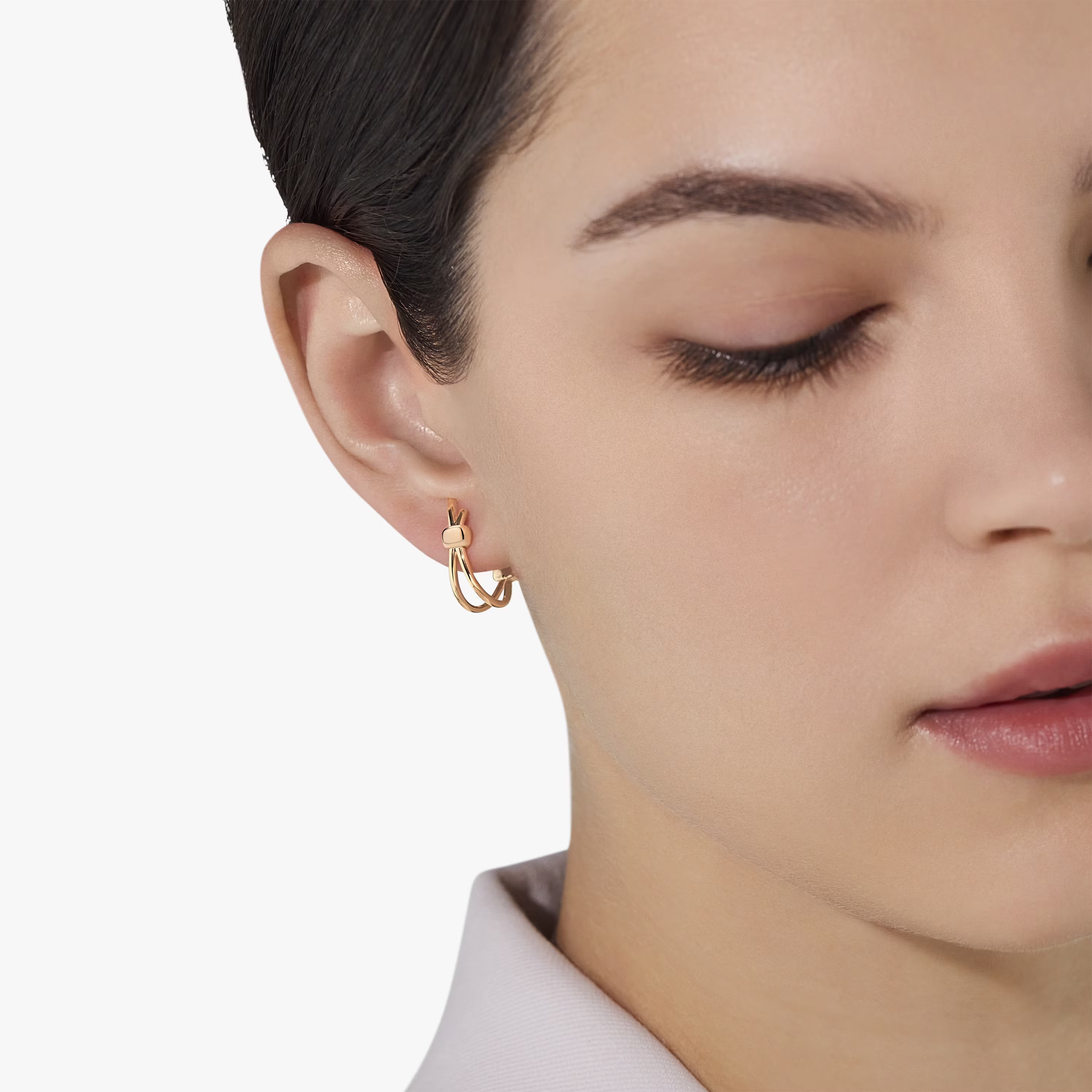 Nudo Toi et Moi Prasiolite and Diamond Earrings