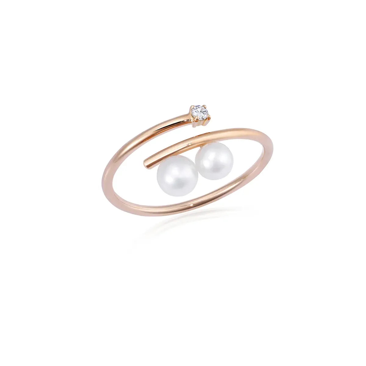 Anello Double Pearl