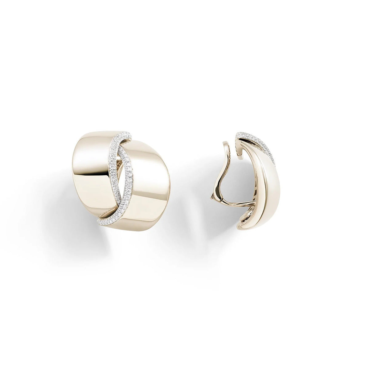 Orecchini Abbraccio Oro Bianco