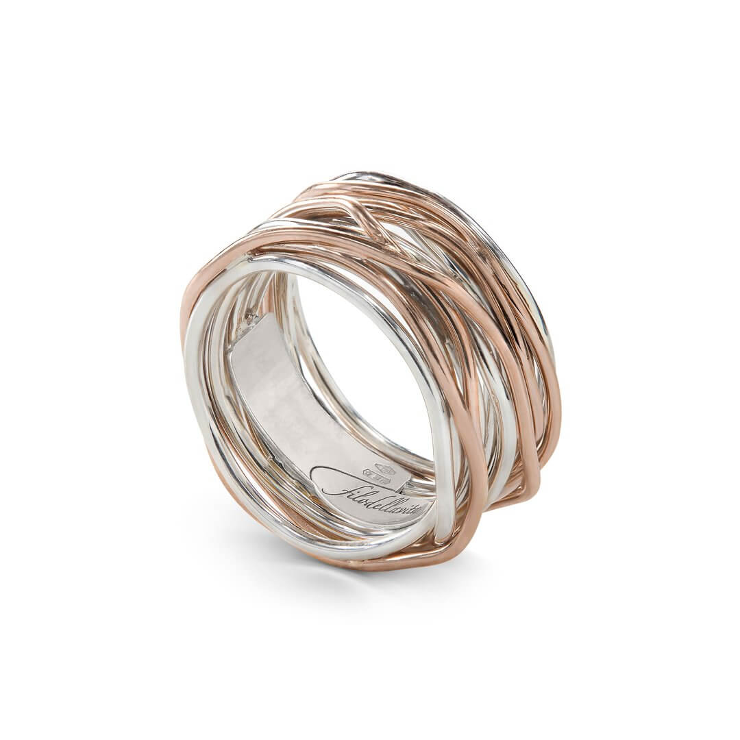 Filodellavita Classic 13 fili in Argento 925 e Oro Rosa 9kt