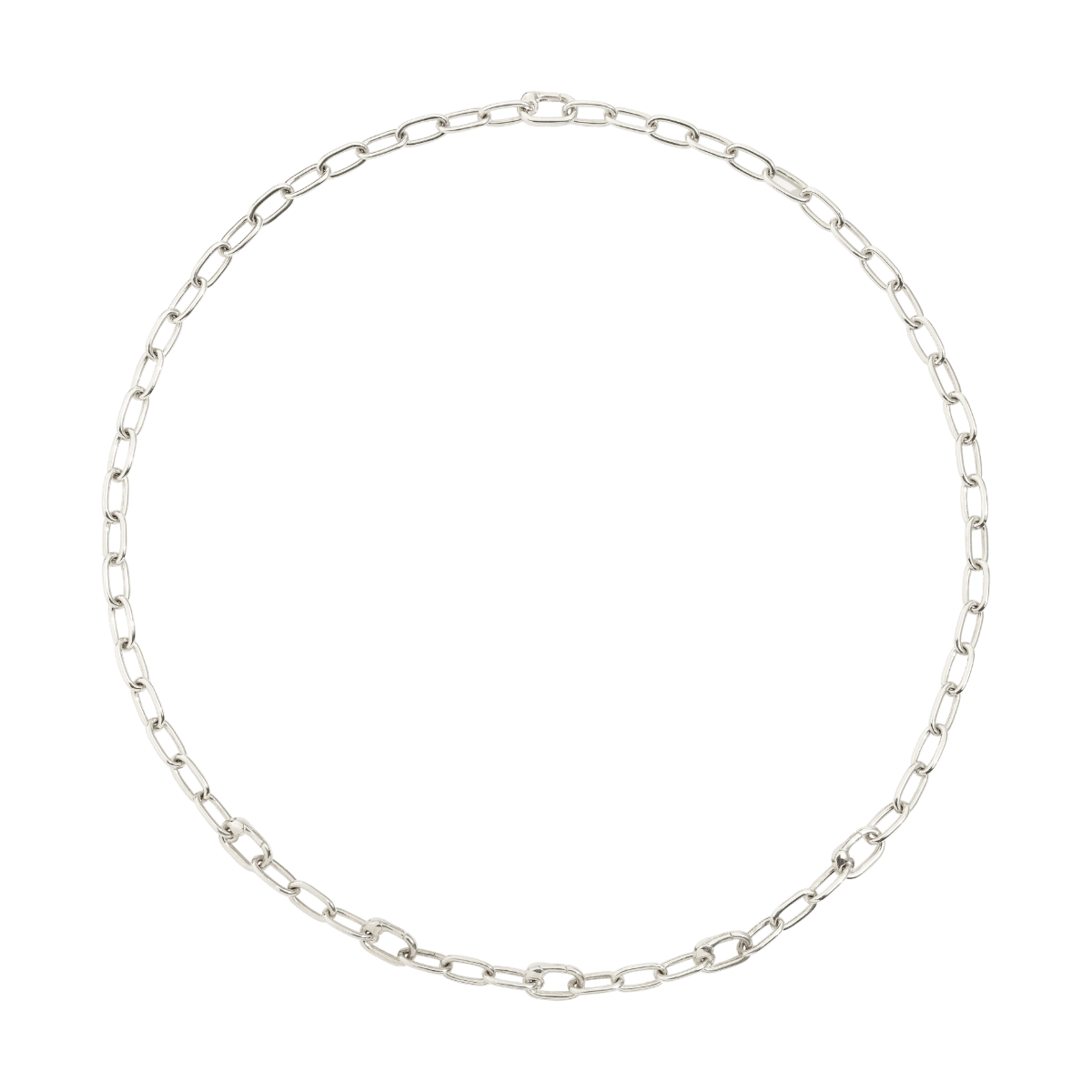 Essentials Silver Openable Link Necklace