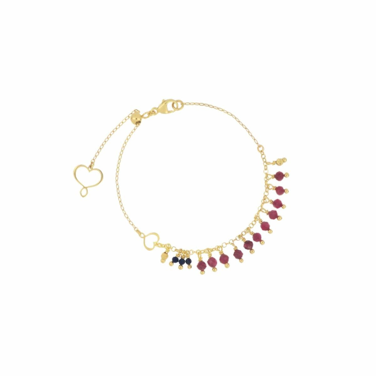 Bracciale Frange Rubino e Zaffiro