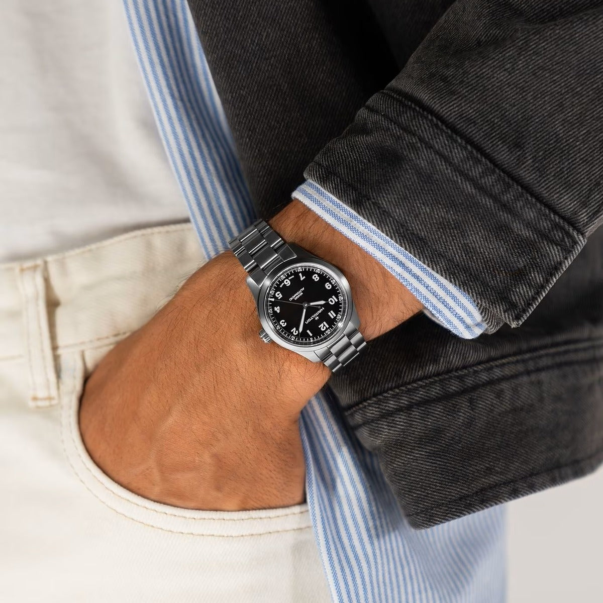 Khaki Field Titanium auto 36mm Limited Edition Engineered Garments