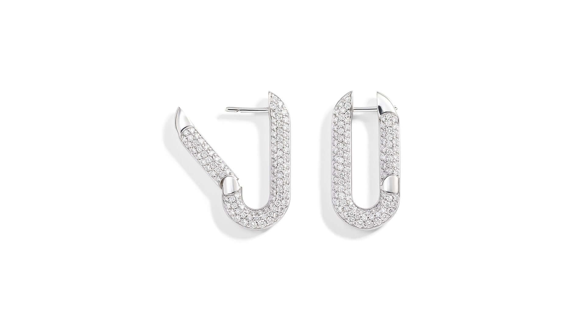 Mon Jeu White Diamond Earrings