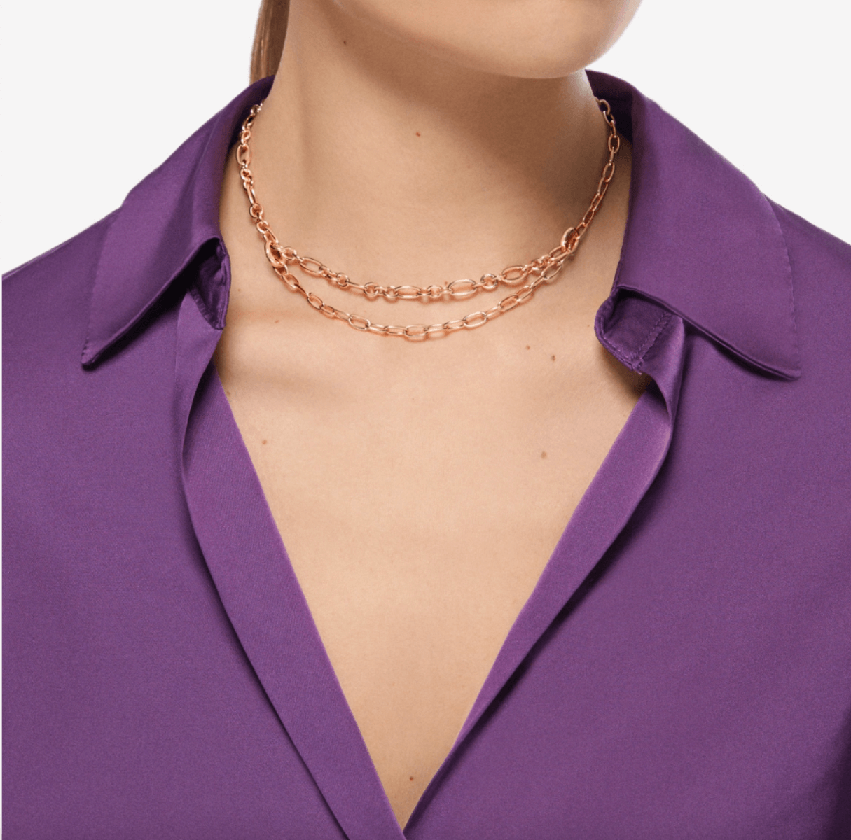 Collana Essential Moschettoni in Oro