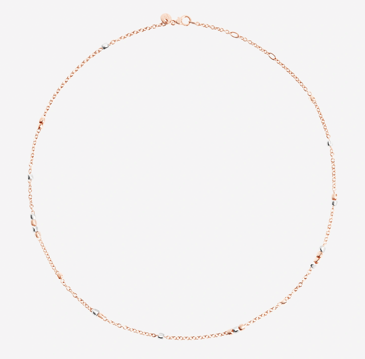 Collana Granelli Rosario Oro Rosa