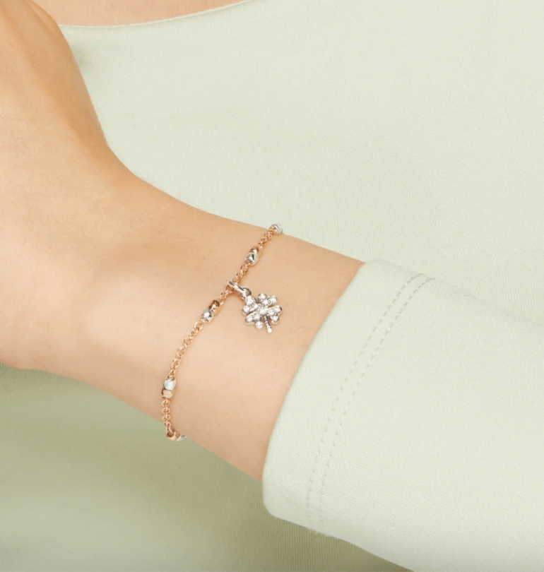 Bracciale Granelli Rosario Oro Rosa