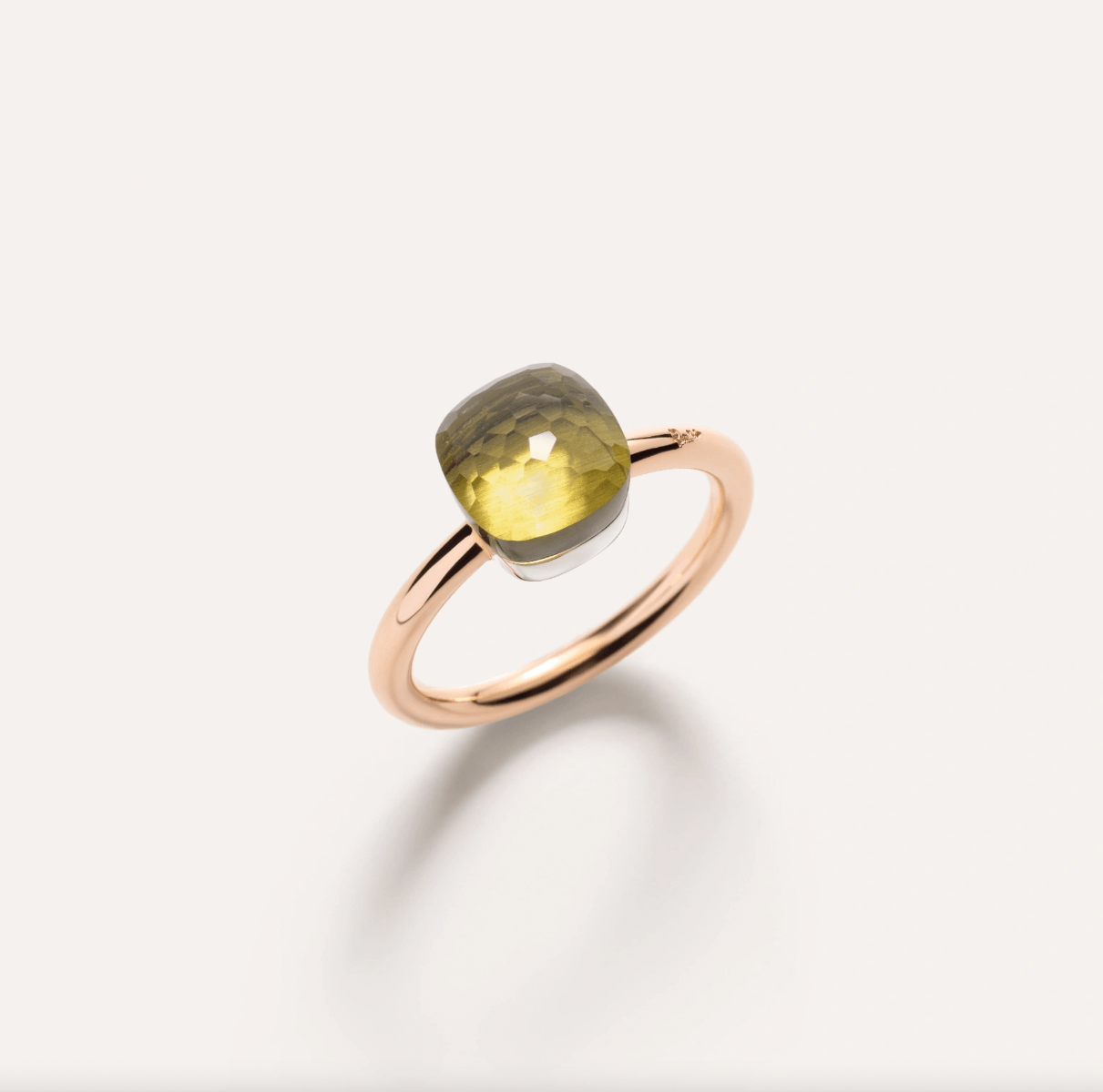 Anello Nudo Petit Quarzo Lemon