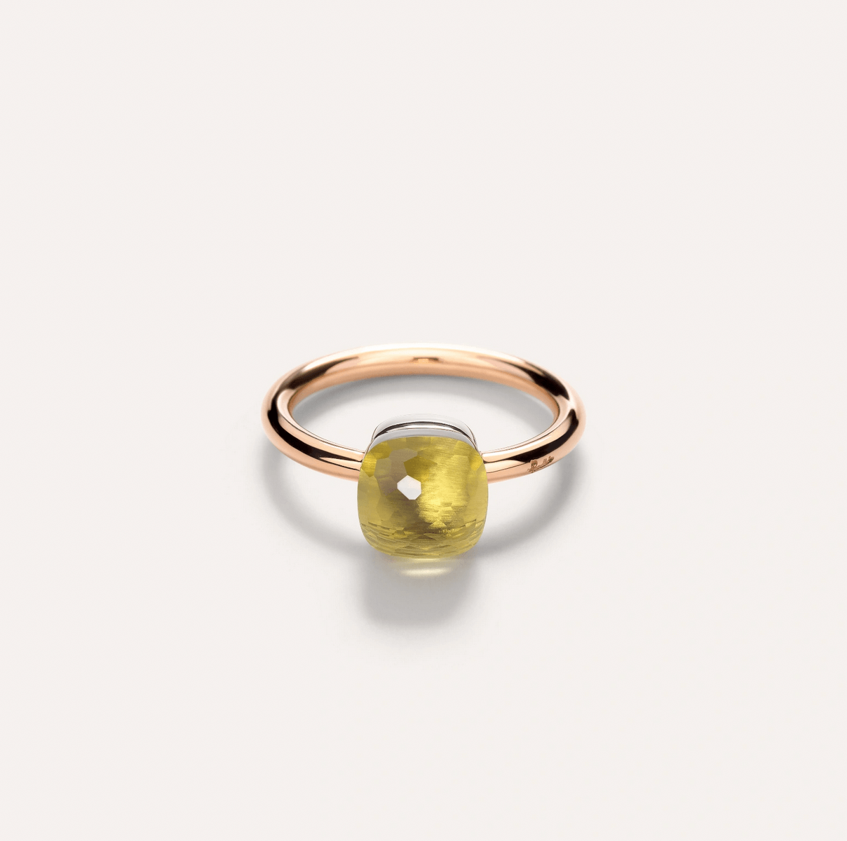 Anello Nudo Petit Quarzo Lemon
