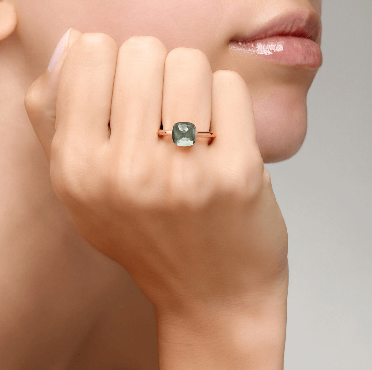 Anello Nudo Petit Prasiolite