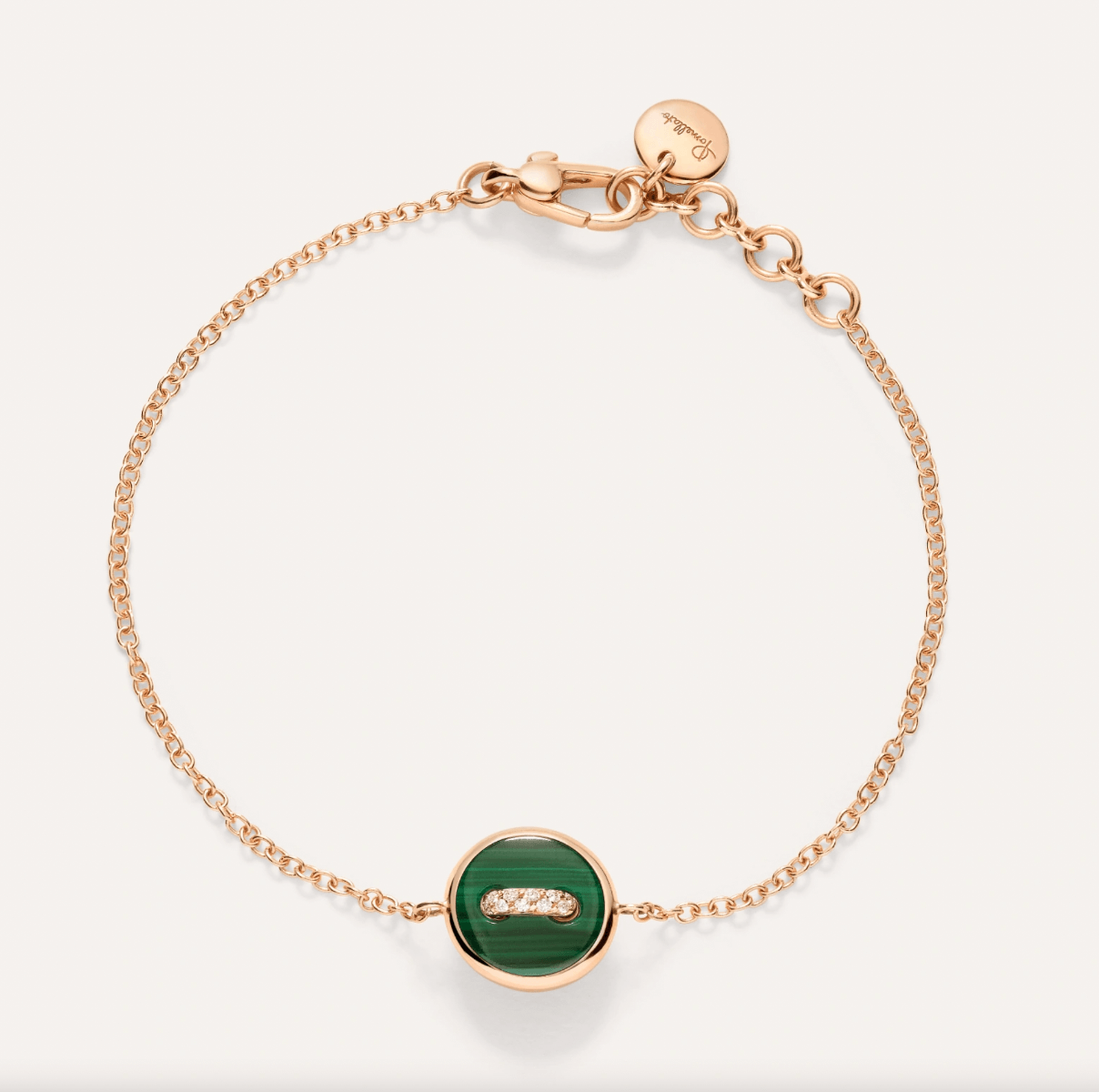 Bracciale Bon Bon Dot Malachite e Madreperla