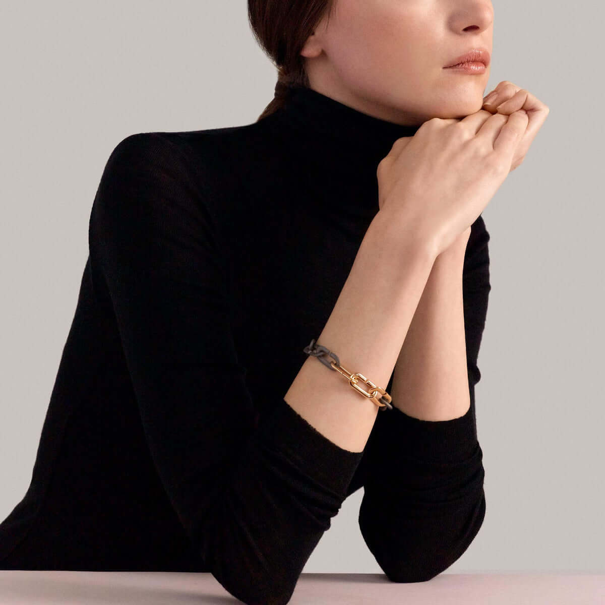 Bracelet Mon Jeu en or rose et titane